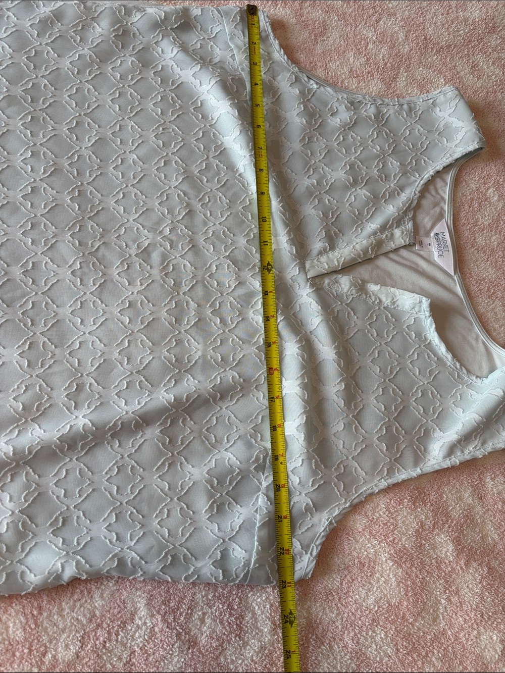 Market & Spruce Pale Blue Sleeveless V-Neck Textured Camisole - Picture 5 of 5
